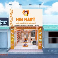 Thiết kế shop mẹ và bé Minmart hiện đại – Đắk Lắk